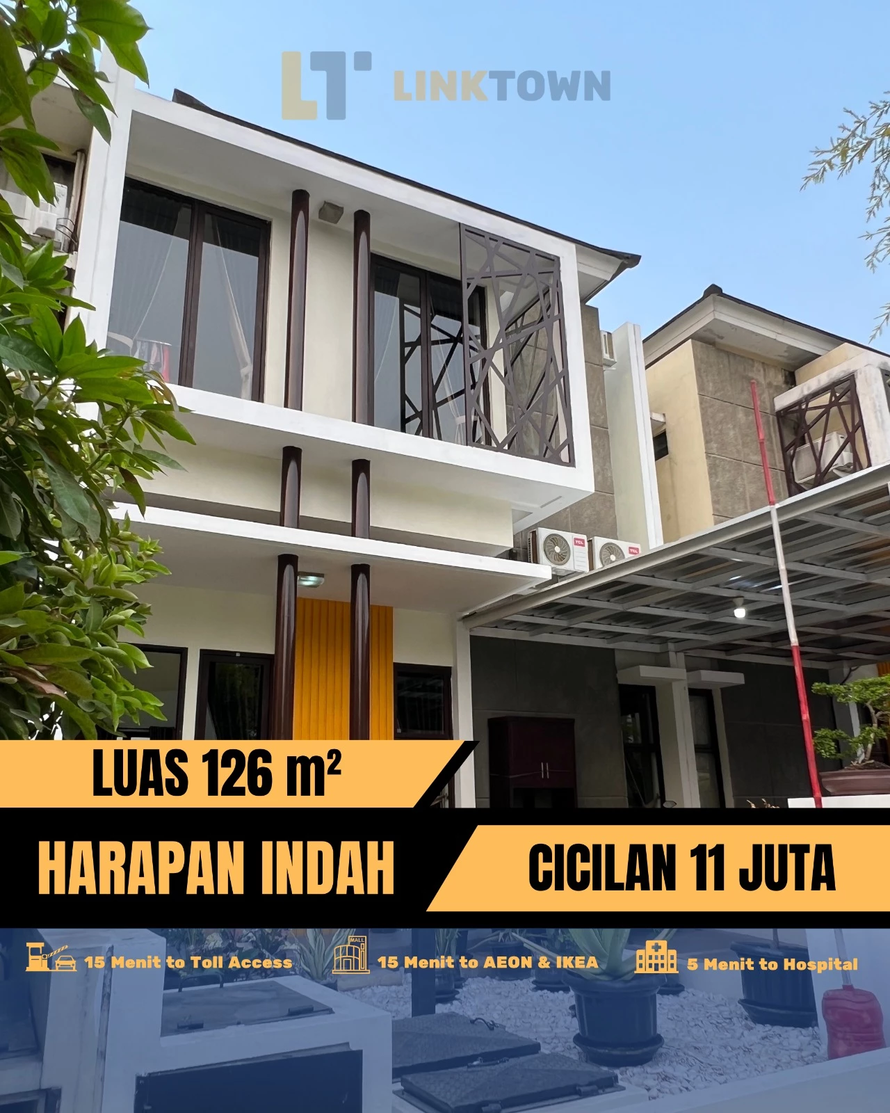Linktown Rumah Eksclusive Kota Harapan Indah Linktown Rumah Eksclusive Kota Harapan Indah